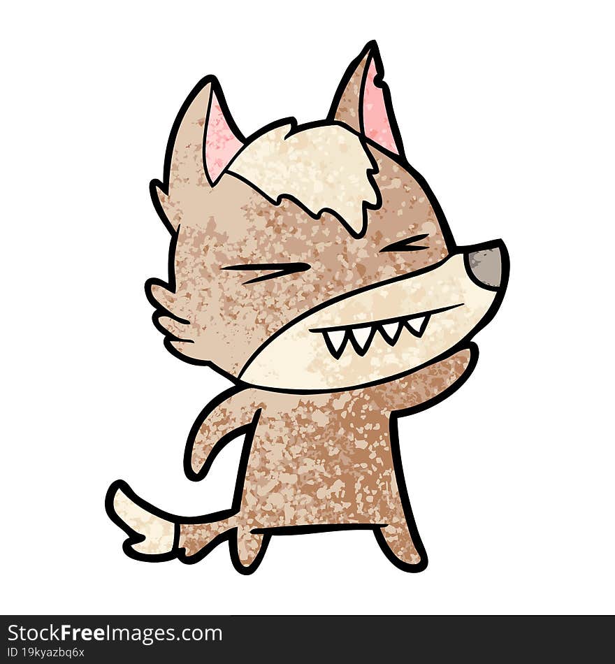 angry wolf cartoon. angry wolf cartoon