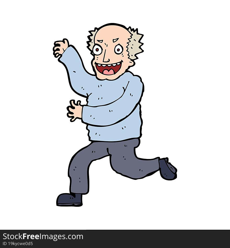 cartoon evil old man