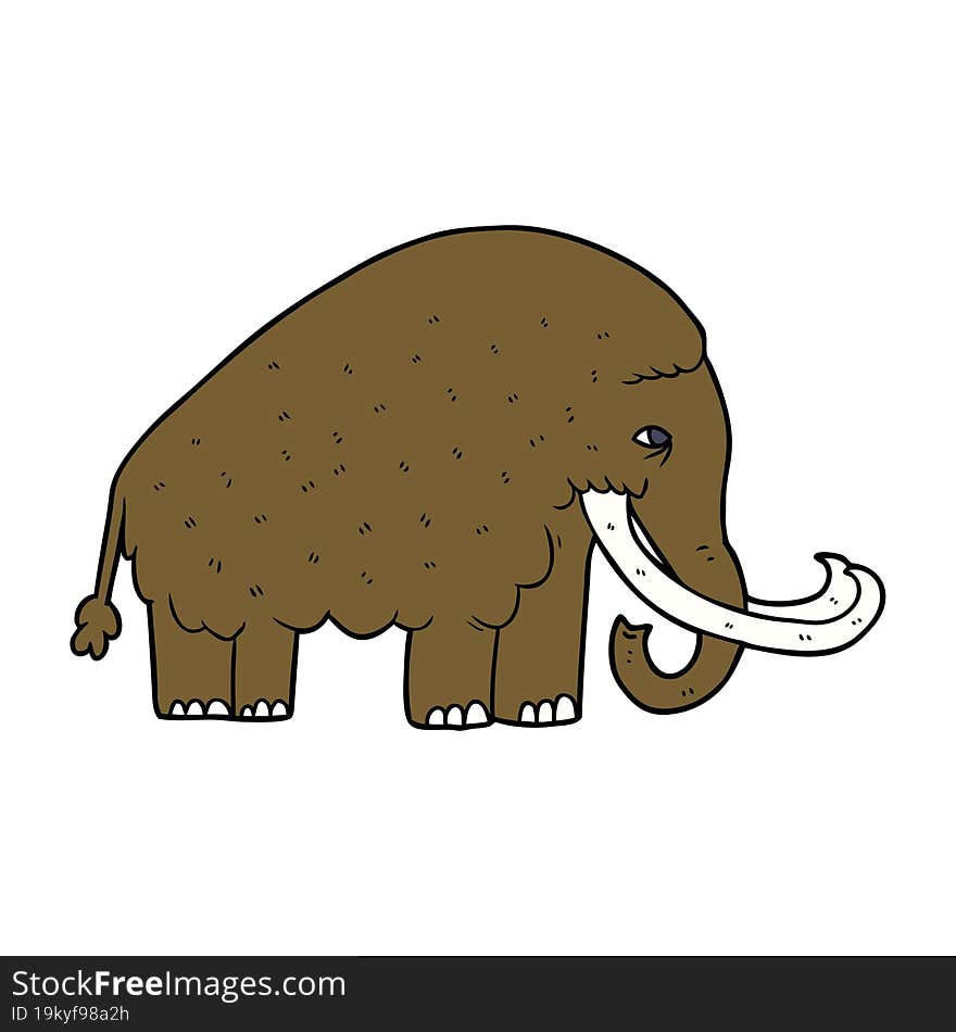 cartoon mammoth. cartoon mammoth