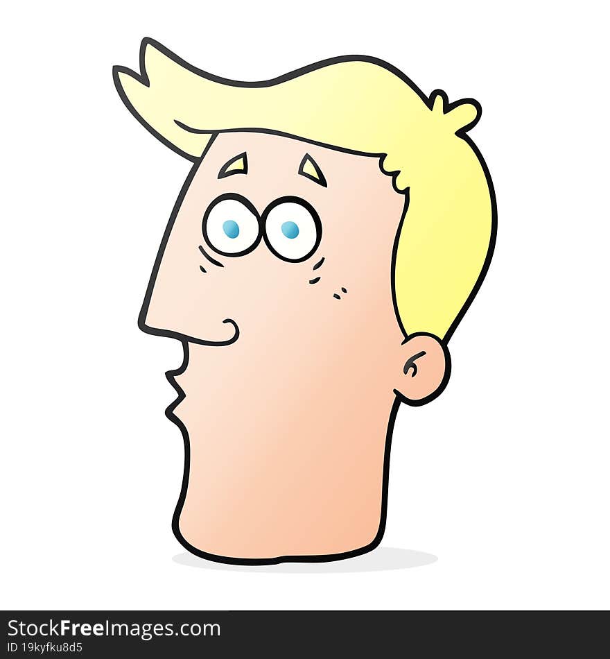 cartoon male face