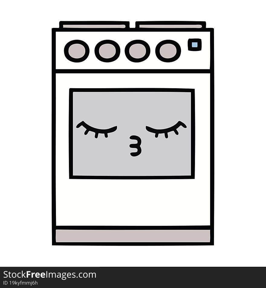 Cute Cartoon Kitchen Oven