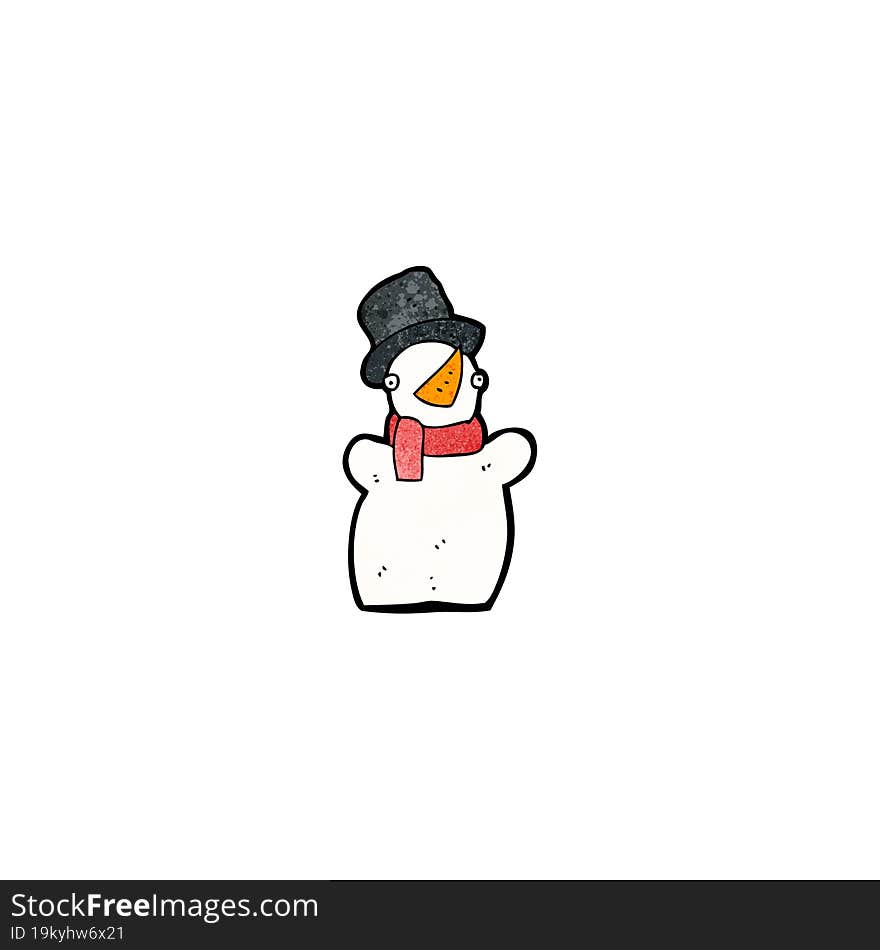 cartoon snowman