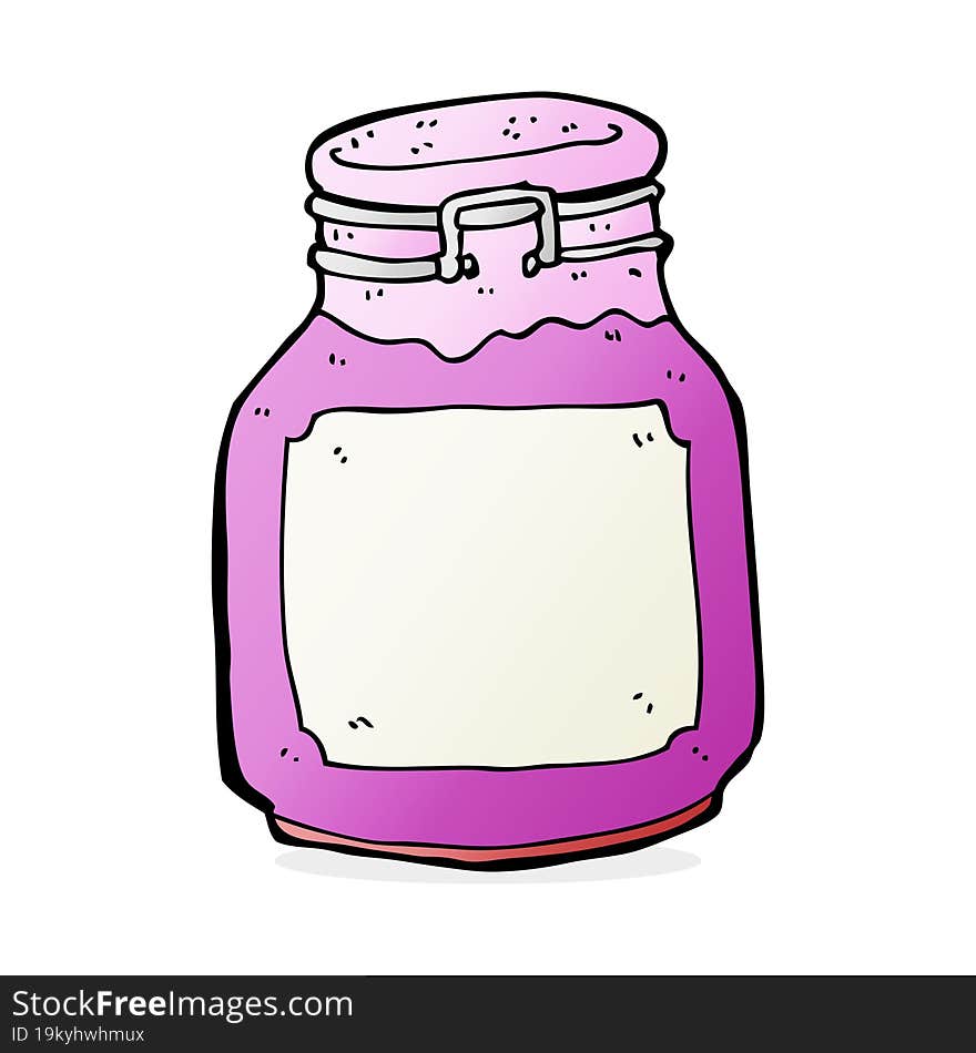 cartoon kitchen jar