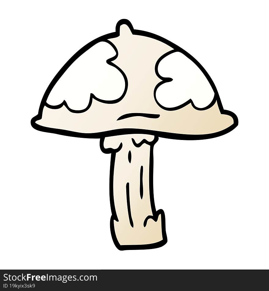 cartoon doodle wild mushroom