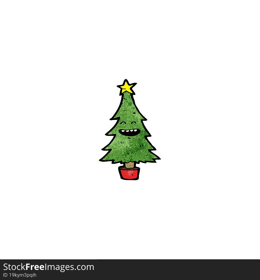 cartoon christmas tree