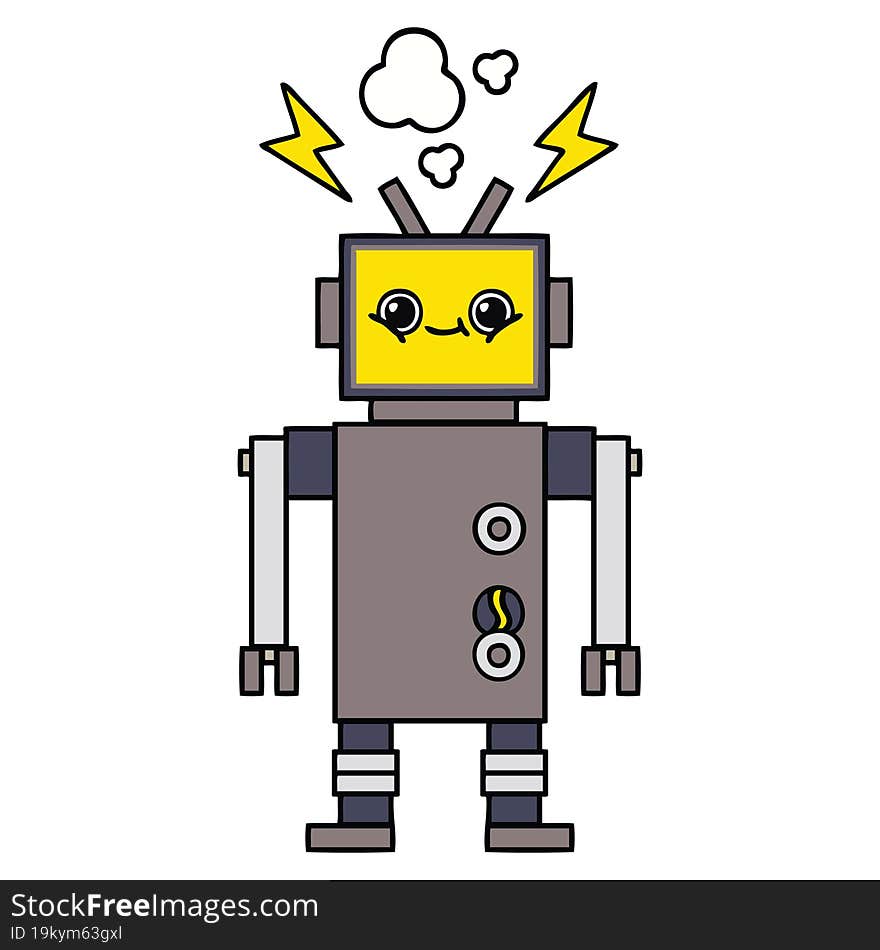 Cute Cartoon Robot