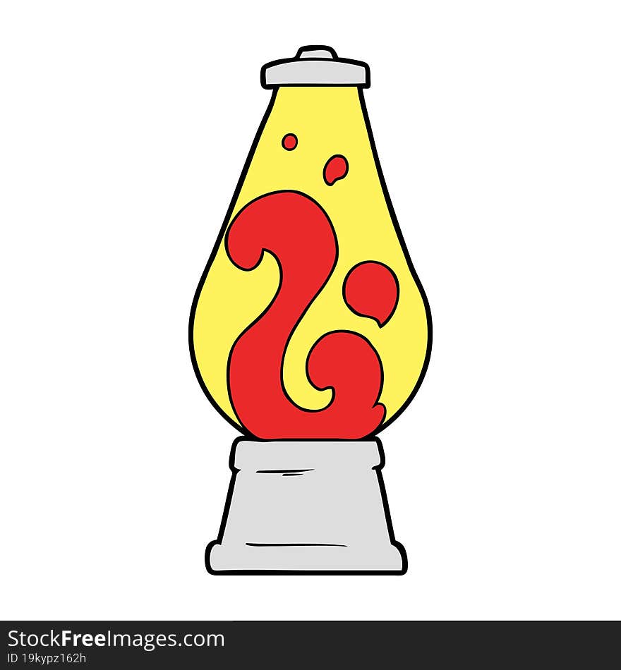 cartoon retro lava lamp. cartoon retro lava lamp