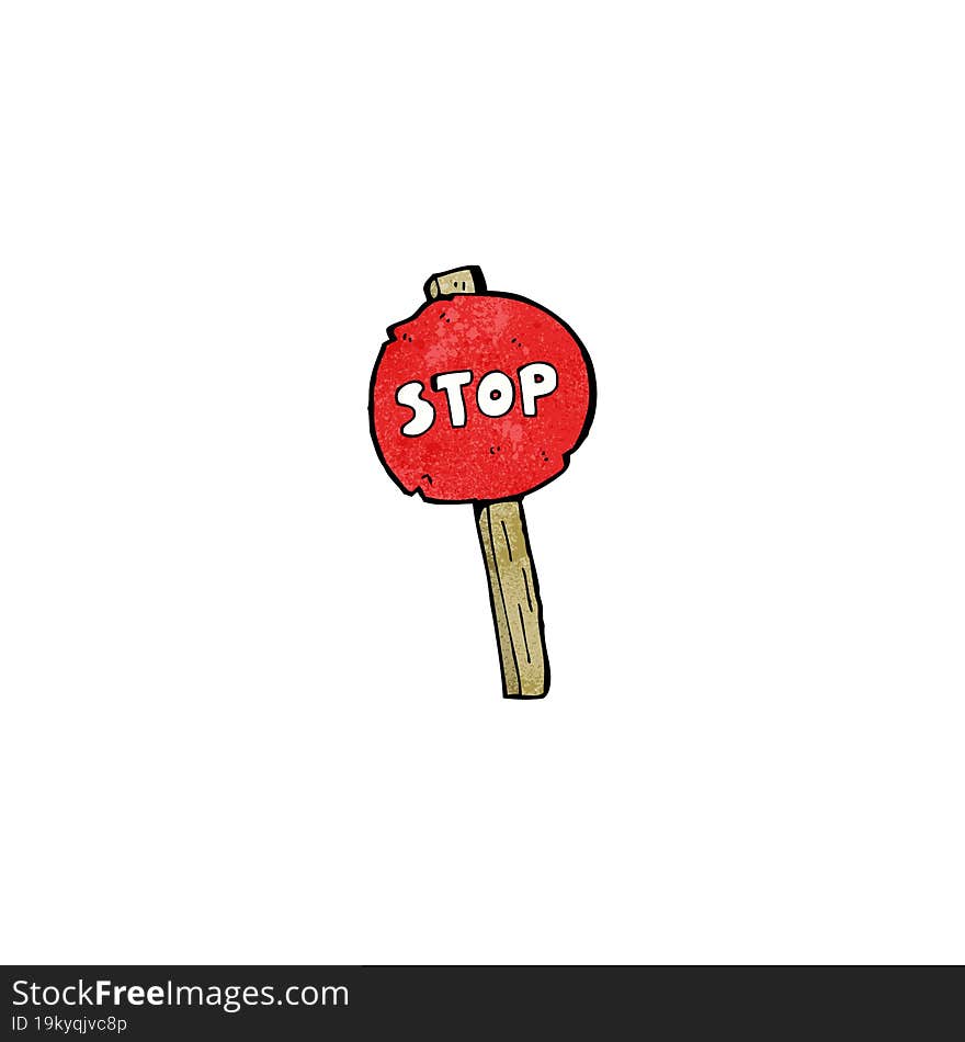 stop sign cartoon