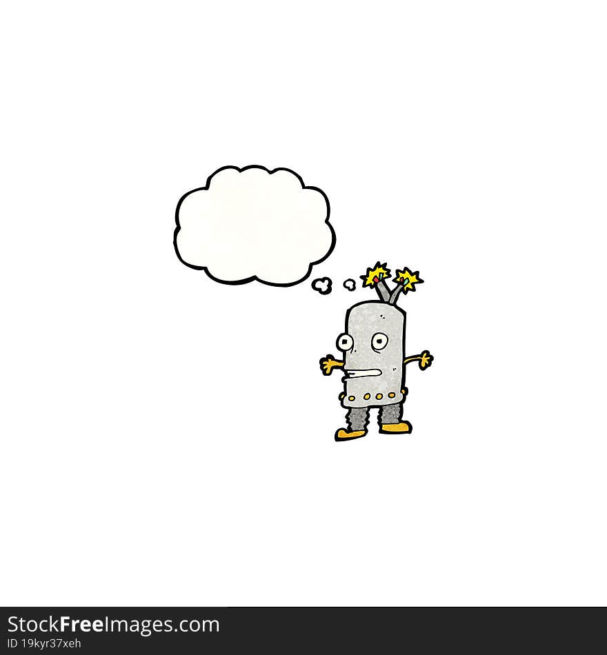 cartoon little robot