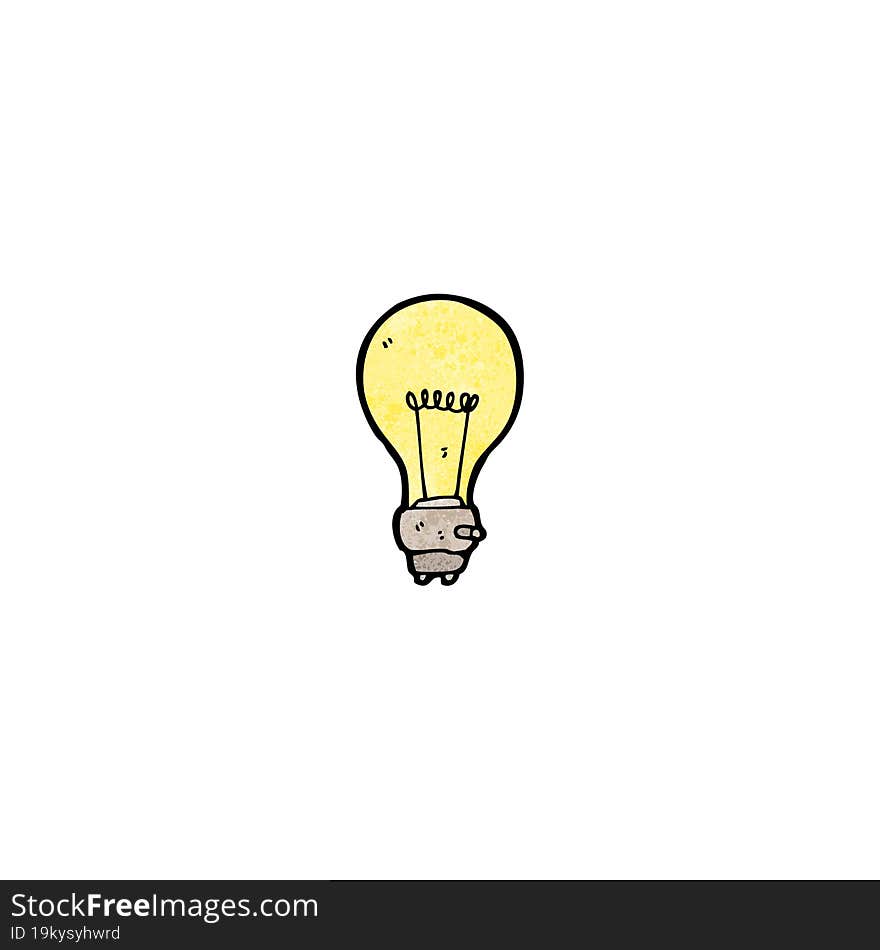 cartoon light bulb