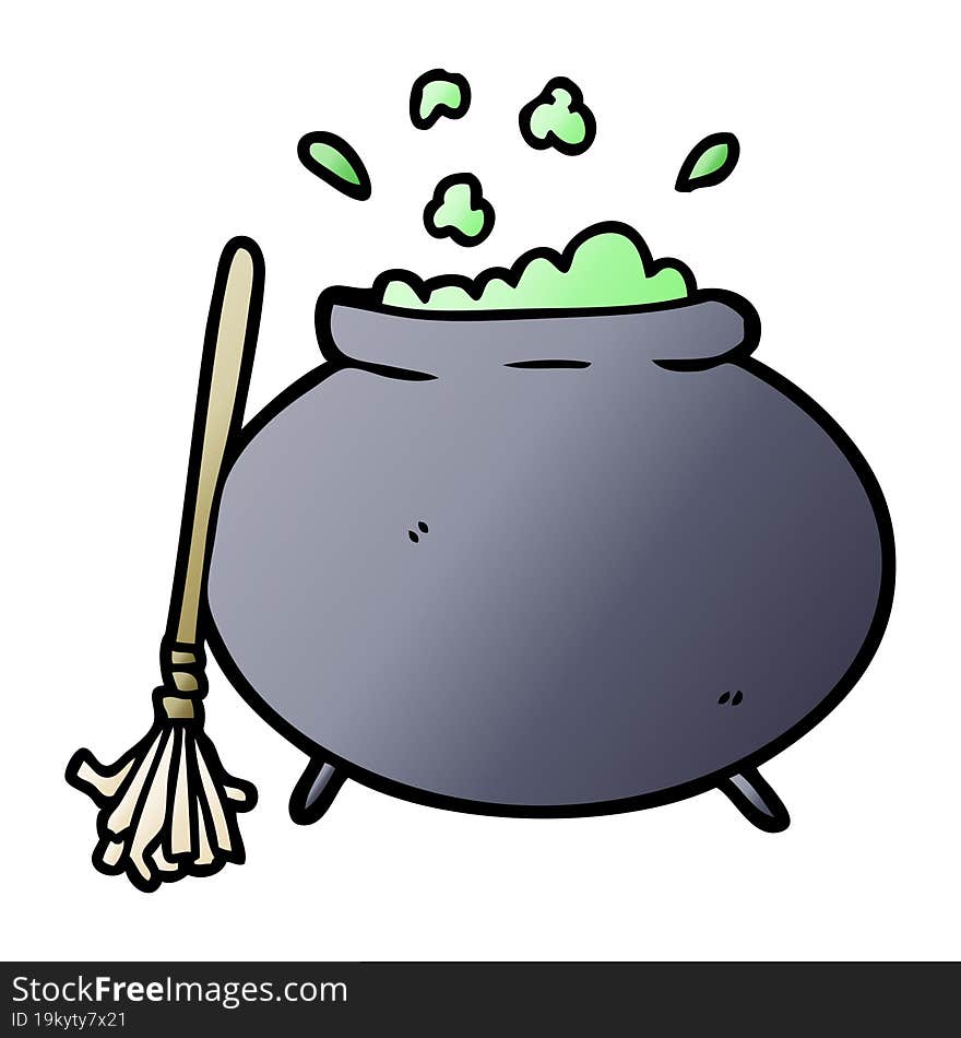 cartoon cauldron. cartoon cauldron