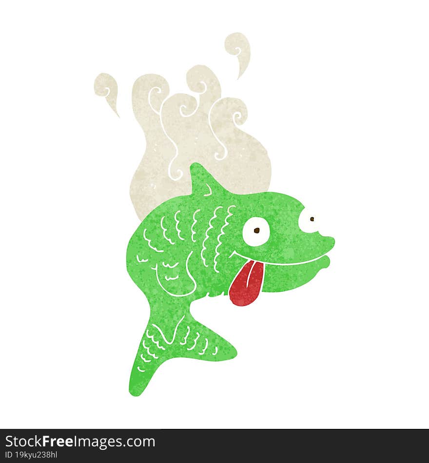 cartoon smelly fish