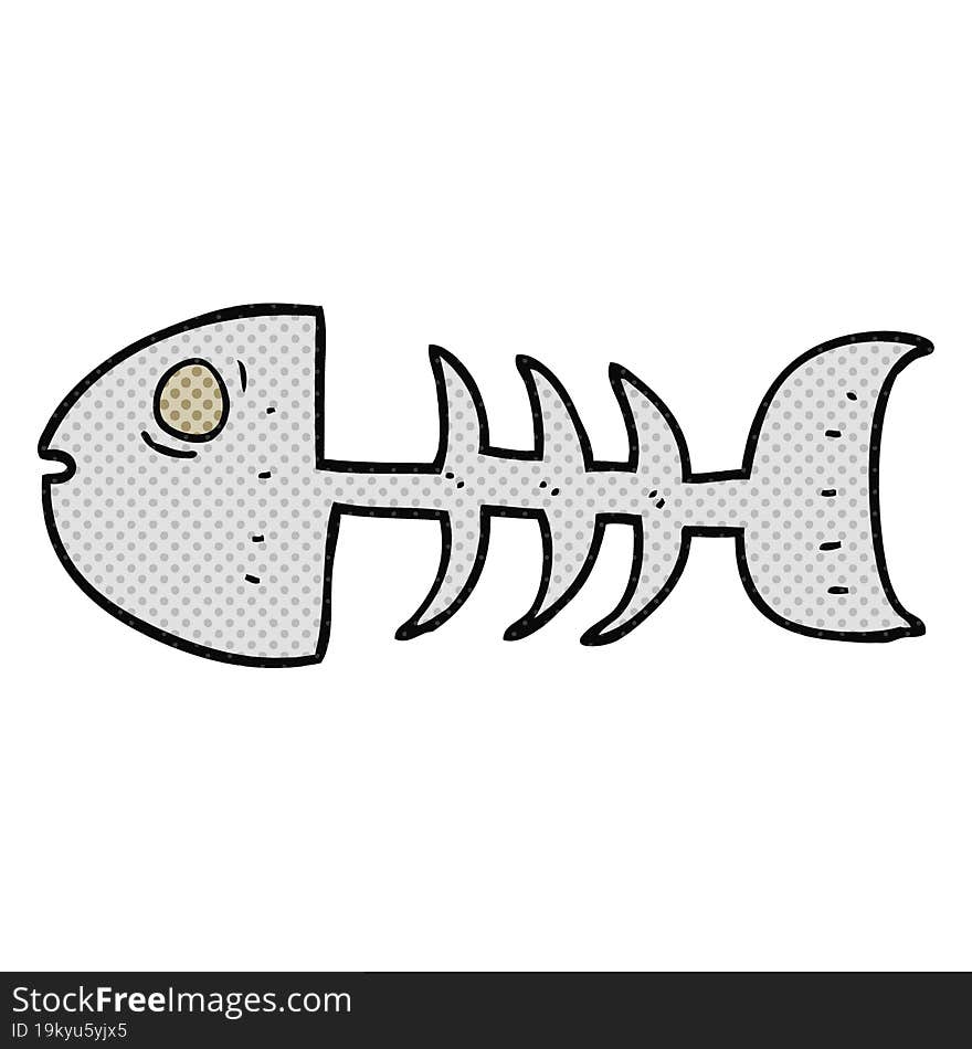 cartoon fish bones