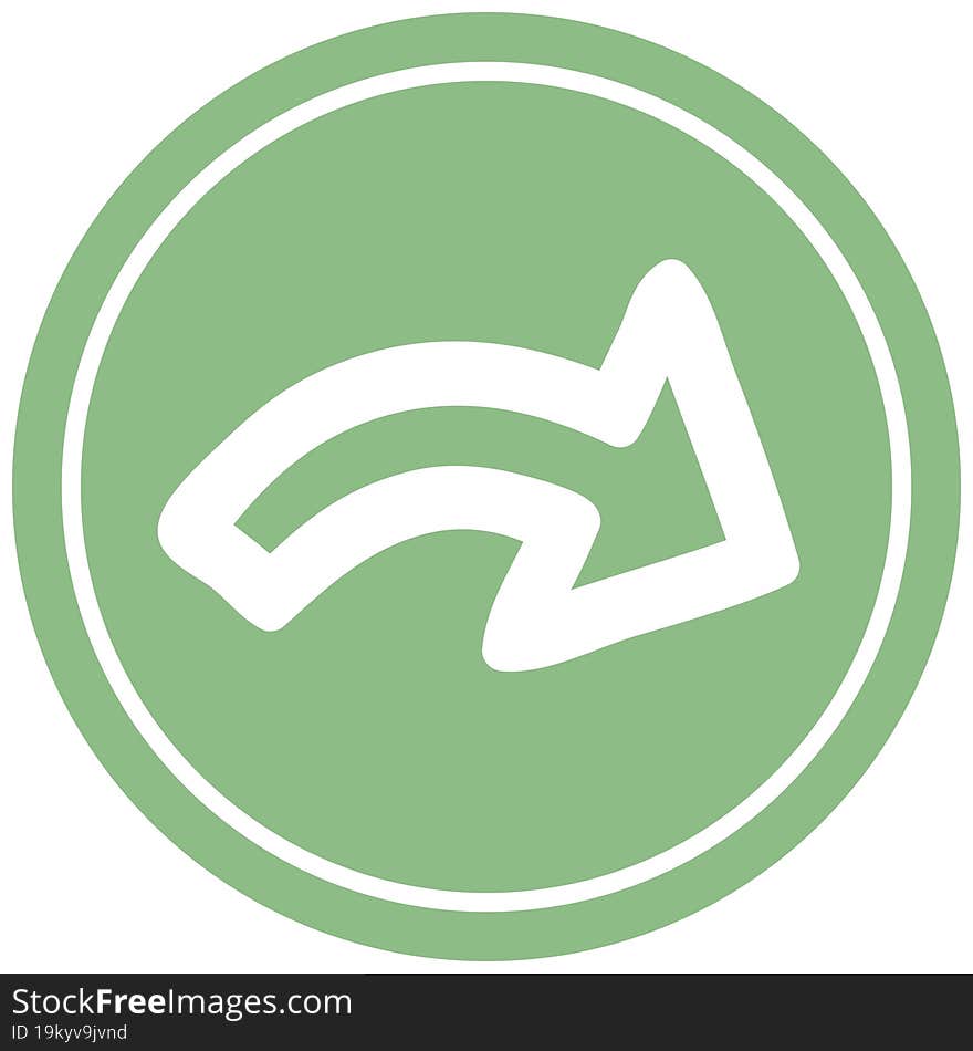 direction arrow circular icon