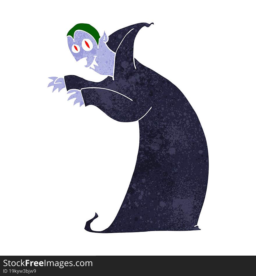 cartoon spooky vampire