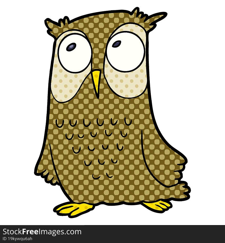 cartoon owl. cartoon owl