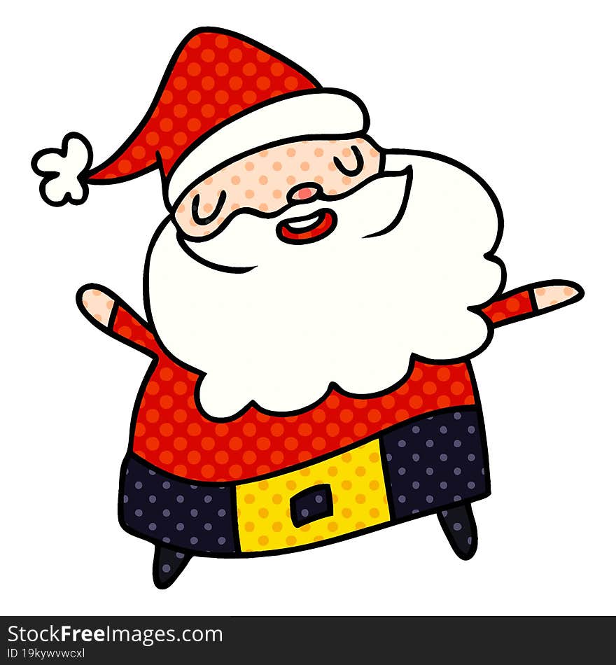 cartoon kawaii of santa claus