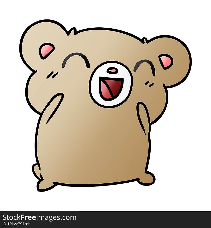 Gradient Cartoon Kawaii Cute Hamster