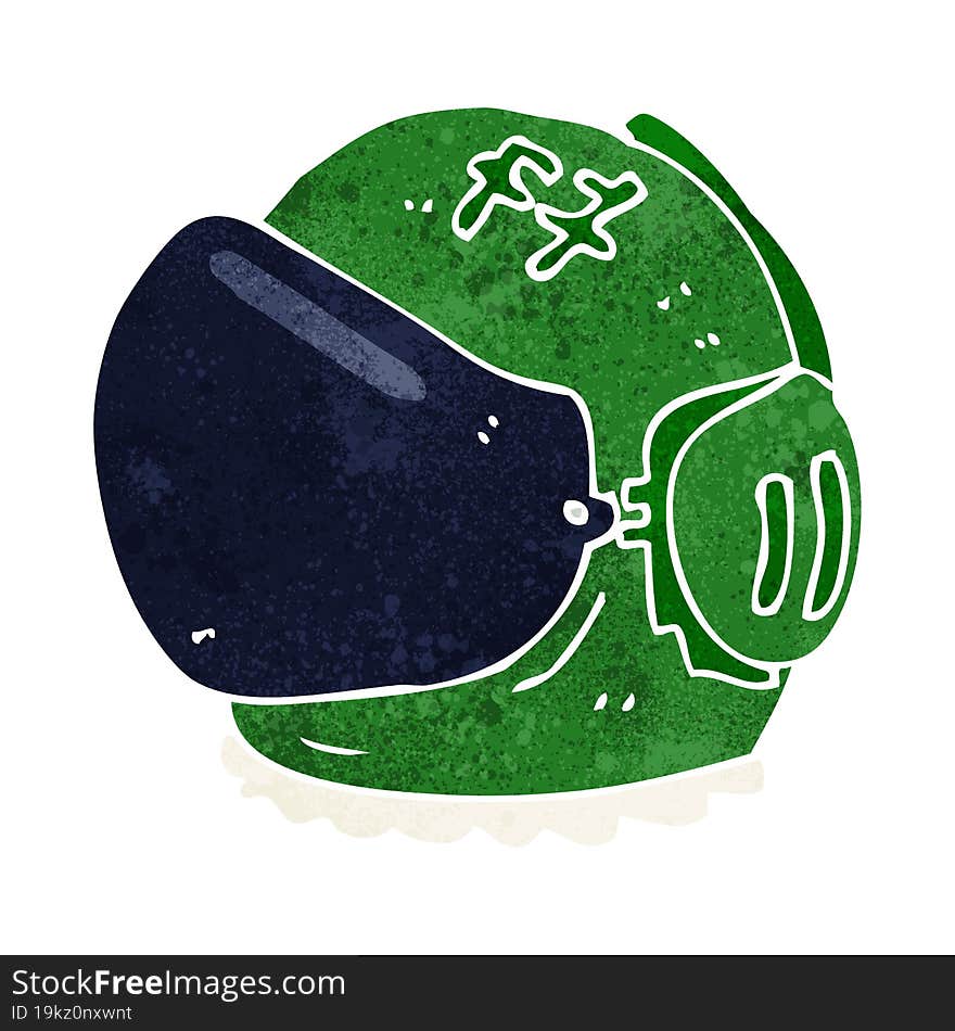 cartoon astronaut helmet