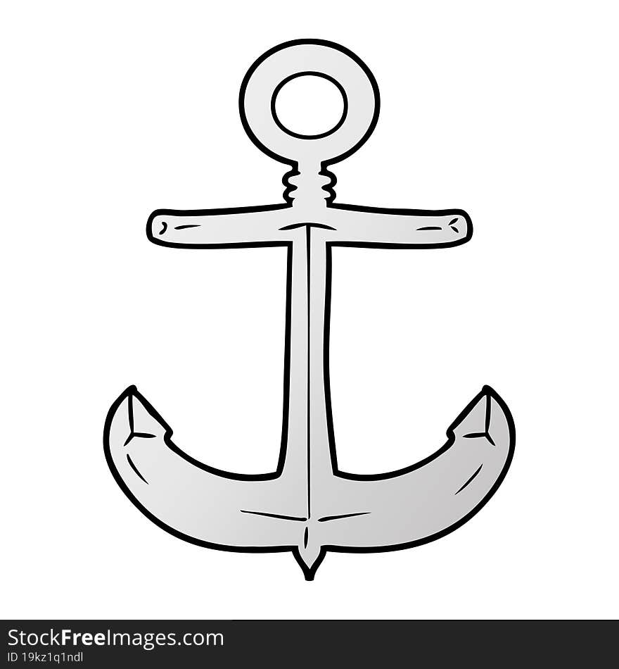 cartoon anchor. cartoon anchor