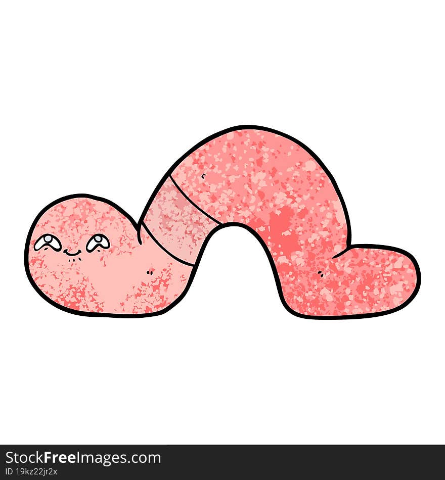 cartoon worm. cartoon worm