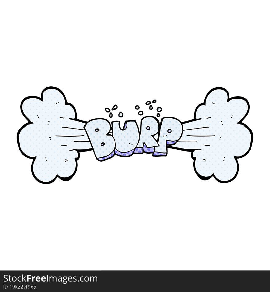 cartoon burp