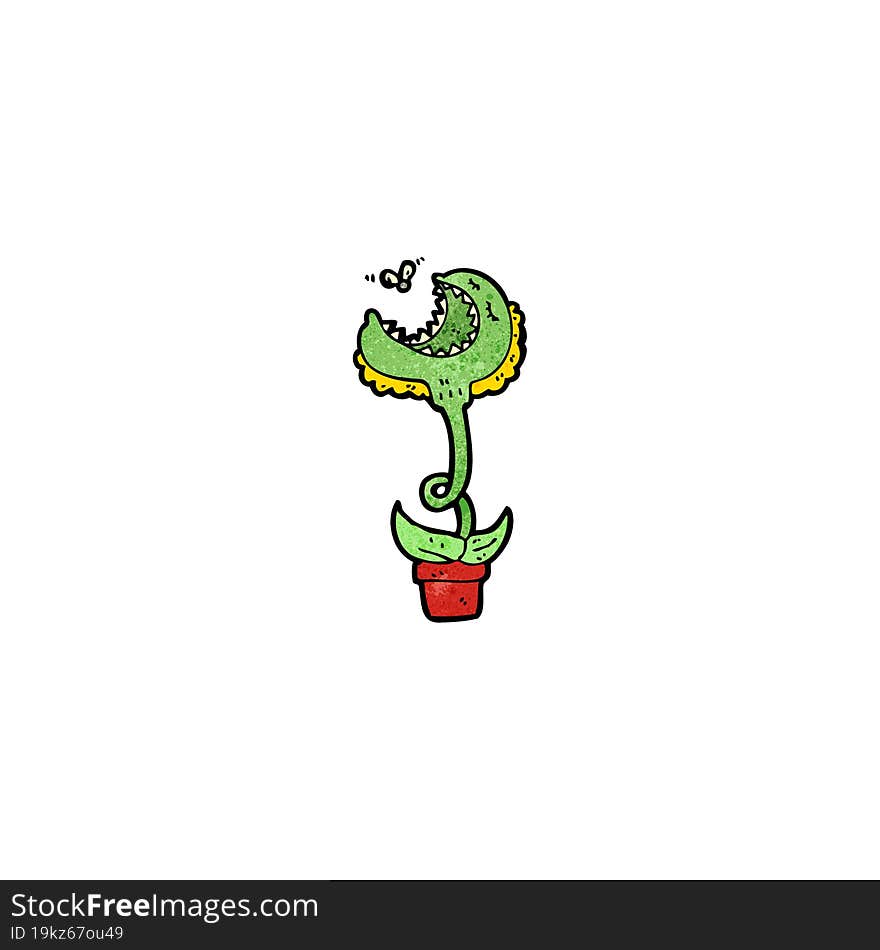 cartoon carnivorous plant