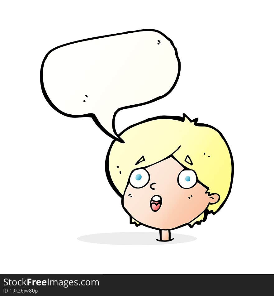 cartoon amazed expression with speech bubble