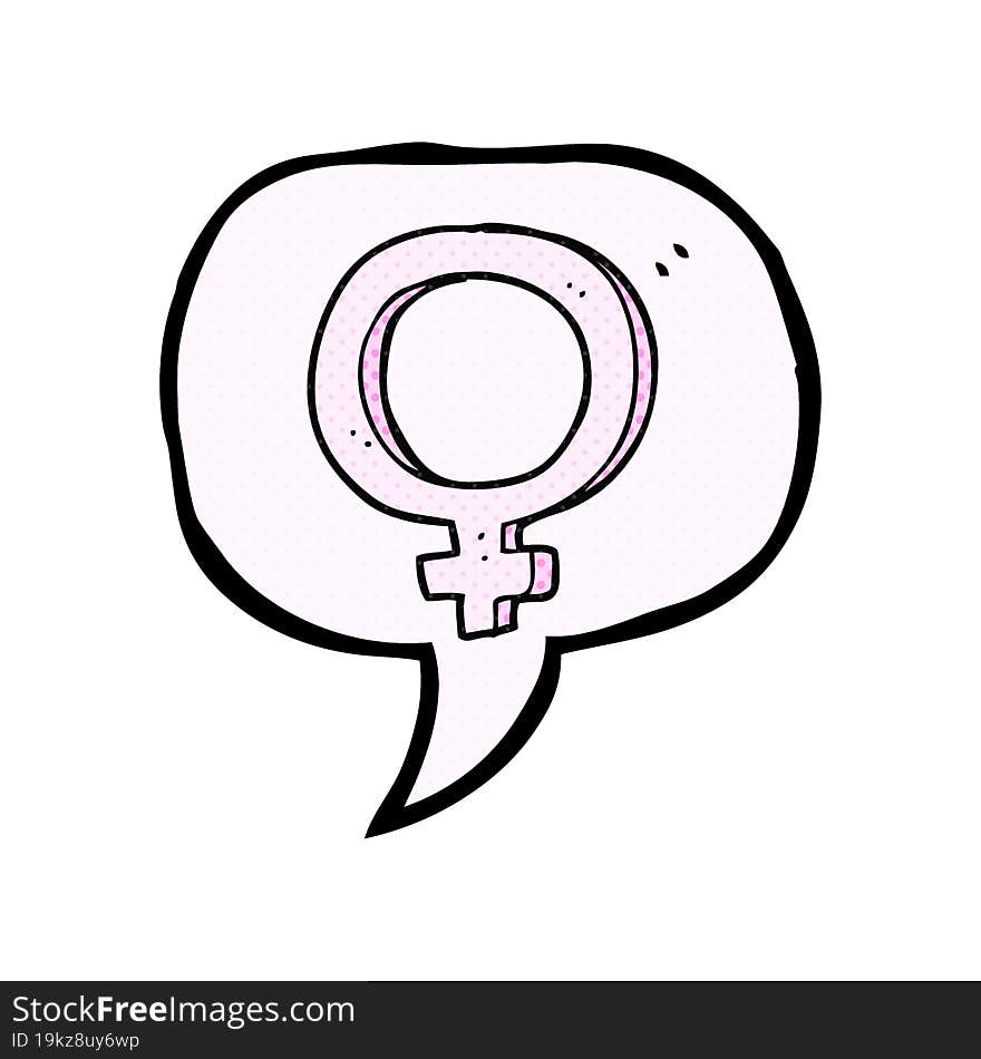 comic book speech bubble cartoon female symbol