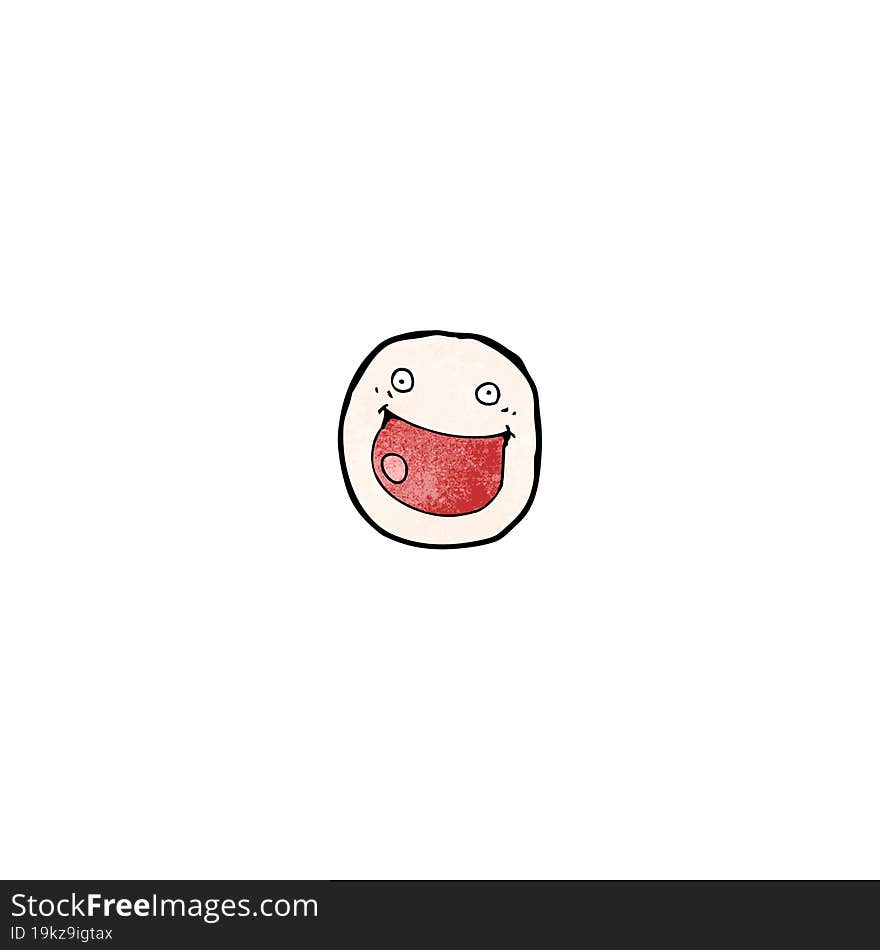 cartoon happy face symbol