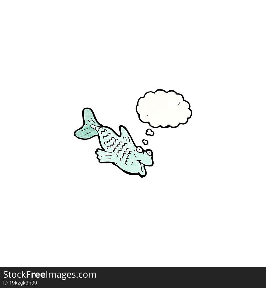 happy cartoon fish