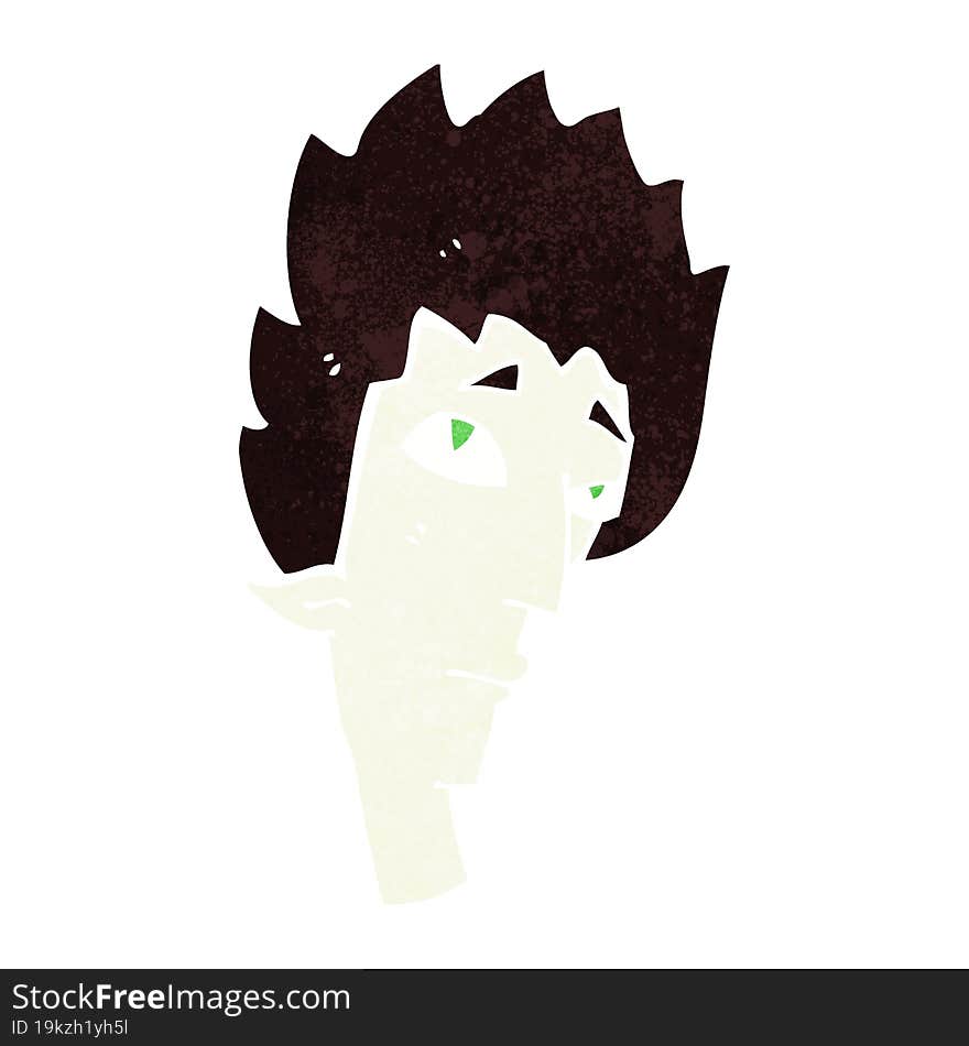 cartoon vampire head