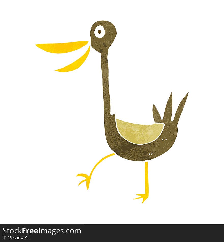 funny cartoon duck