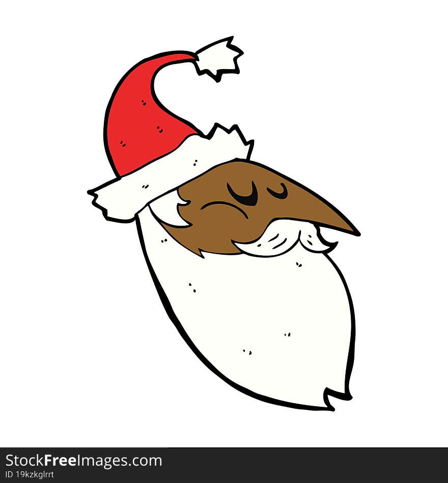 cartoon santa face