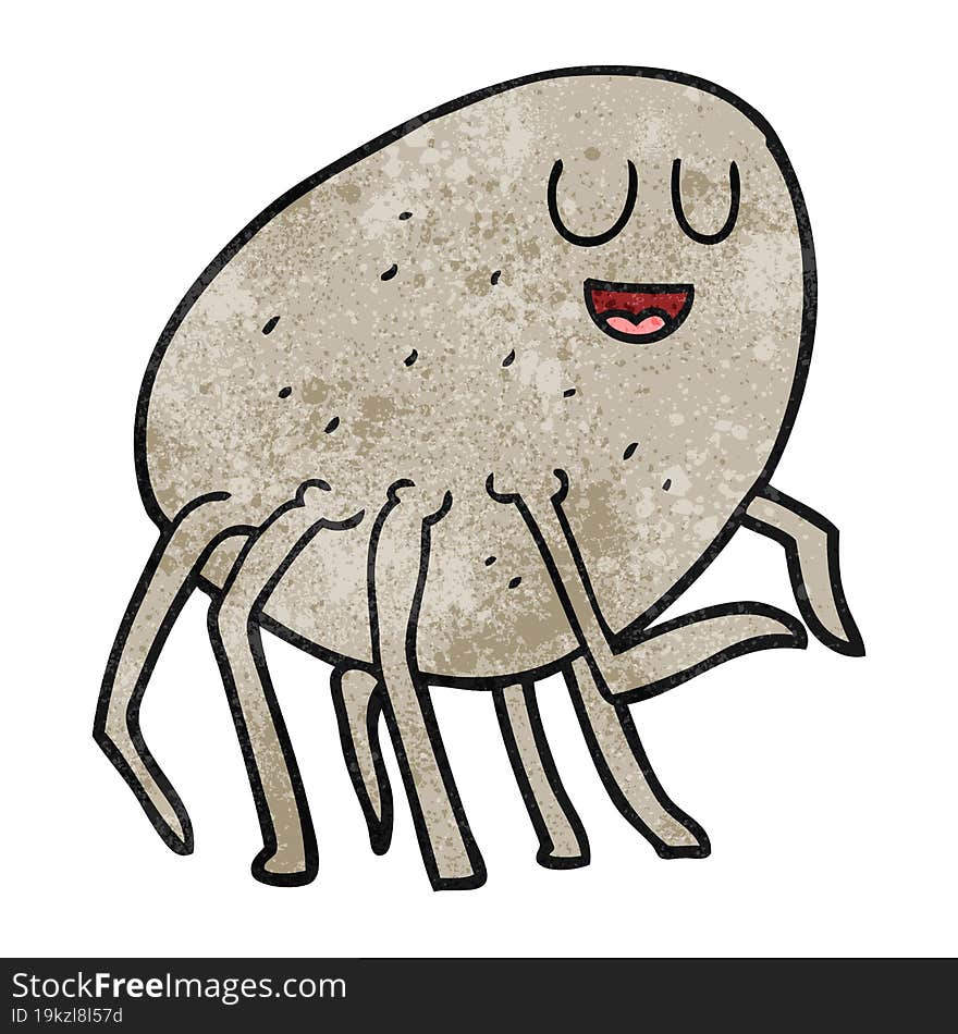 textured cartoon tick