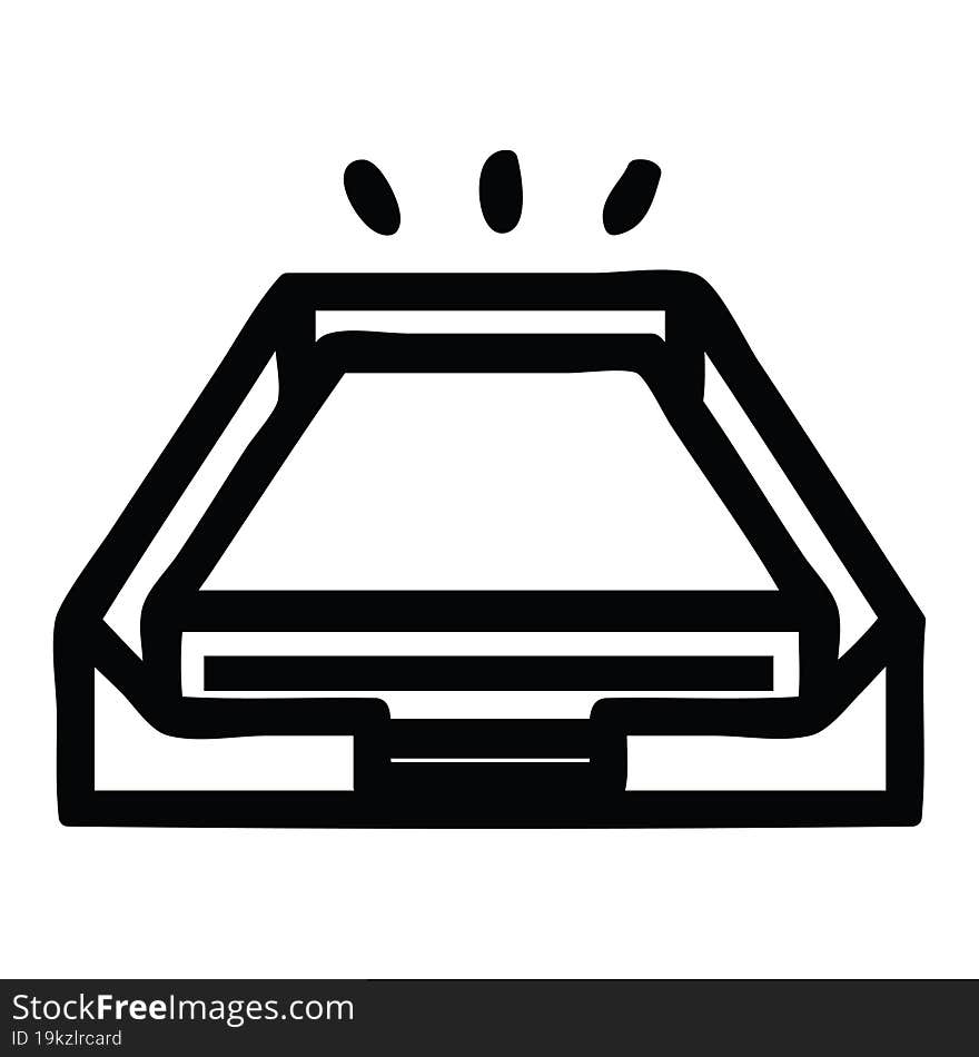 low office paper stack icon symbol