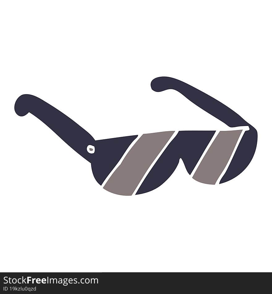 cartoon doodle sunglasses