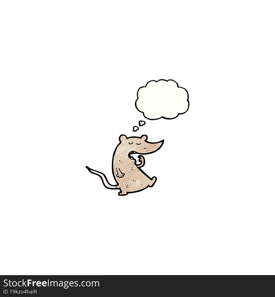 yawning mouse cartoon