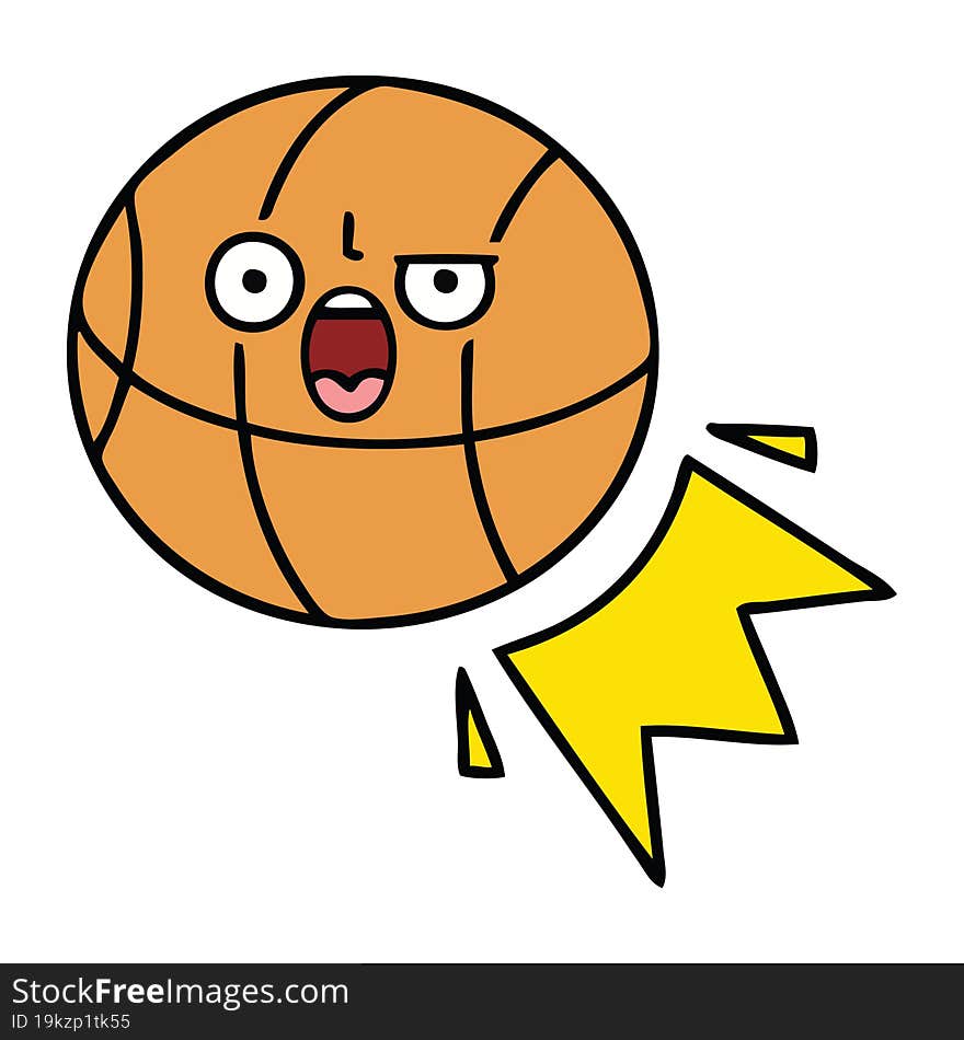 Cute Cartoon Basketball