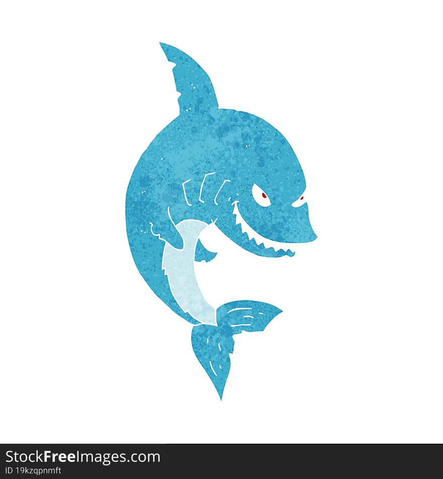 funny cartoon shark