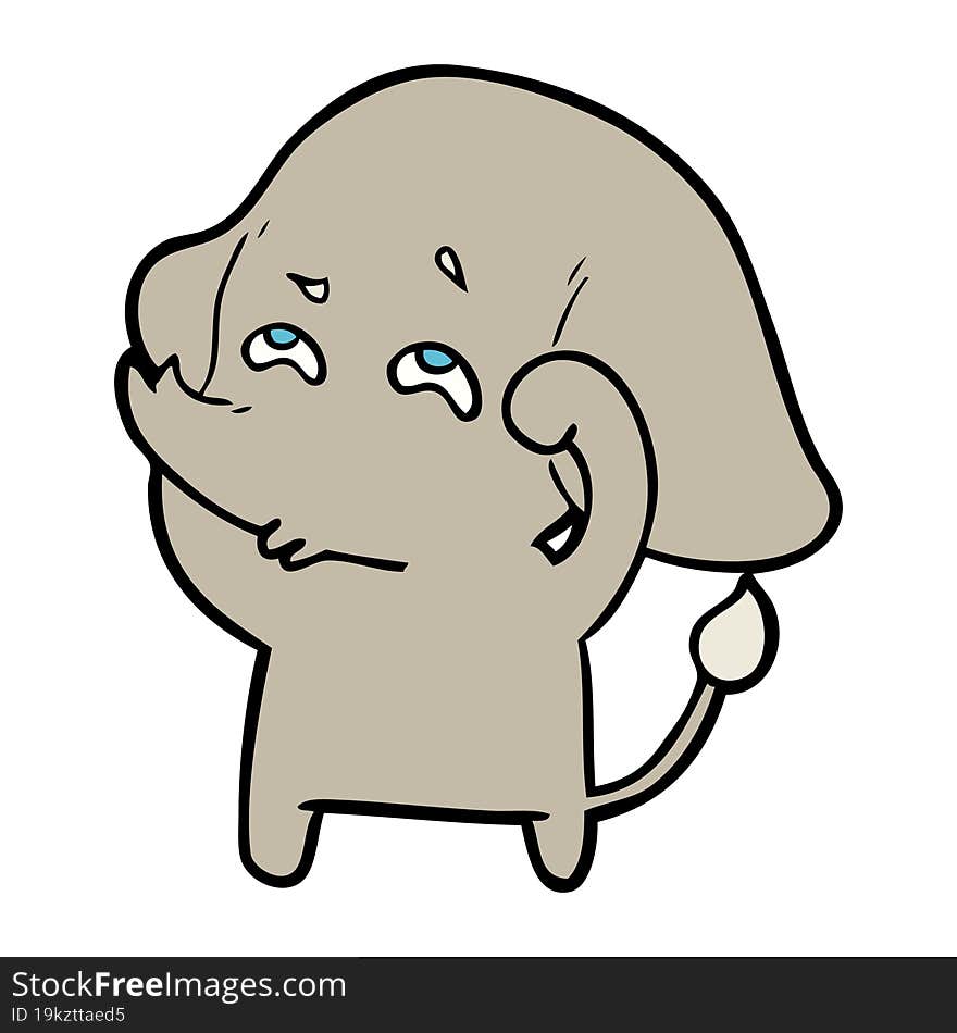 cartoon elephant remembering. cartoon elephant remembering