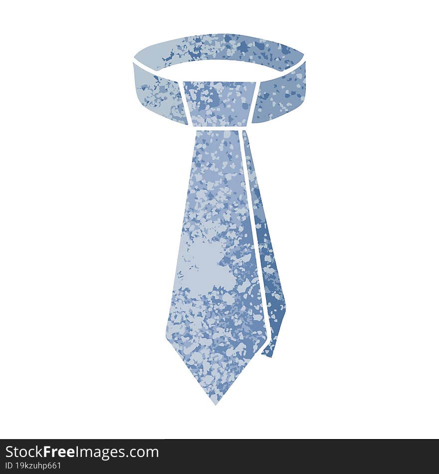 Quirky Retro Illustration Style Cartoon Neck Tie