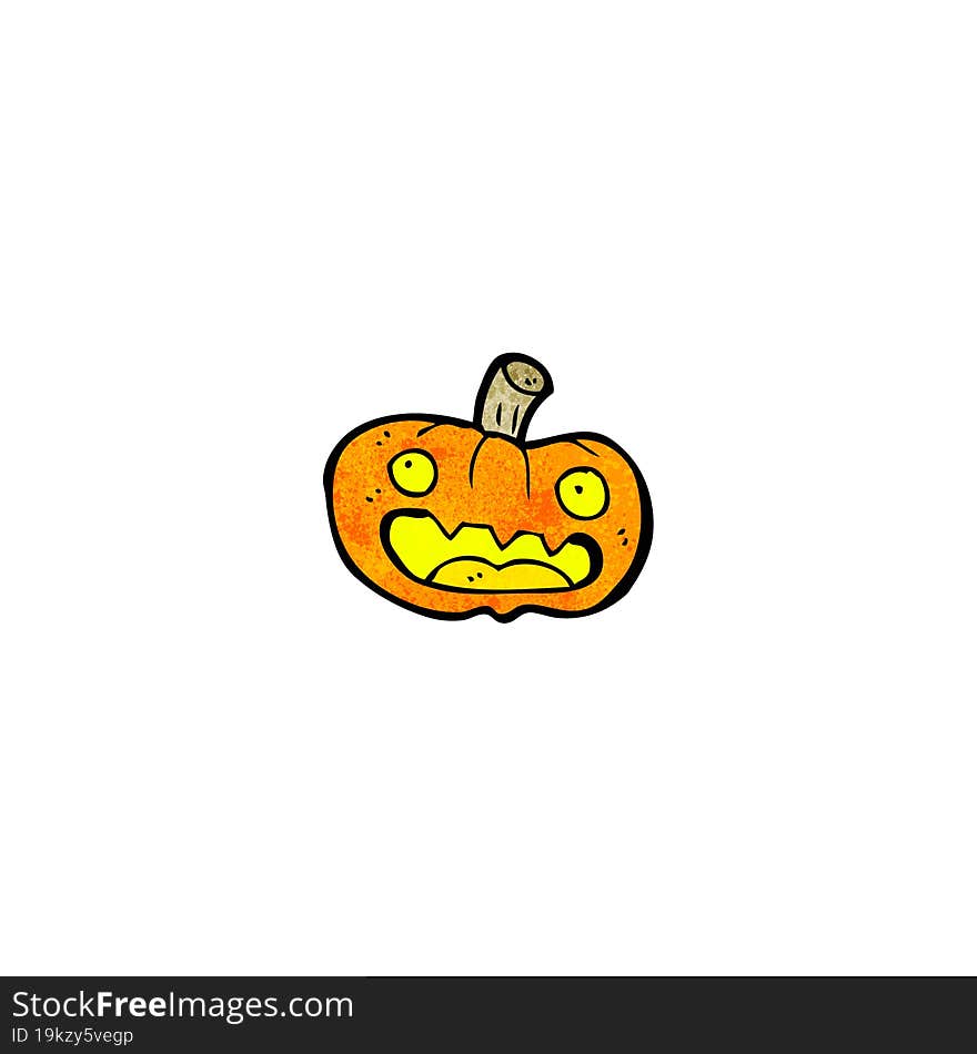 cartoon halloween pumpkin