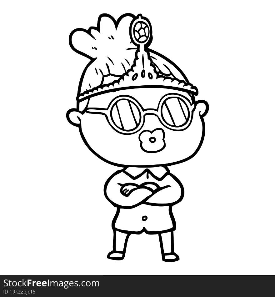 cartoon woman wearing spectacles and tiara. cartoon woman wearing spectacles and tiara