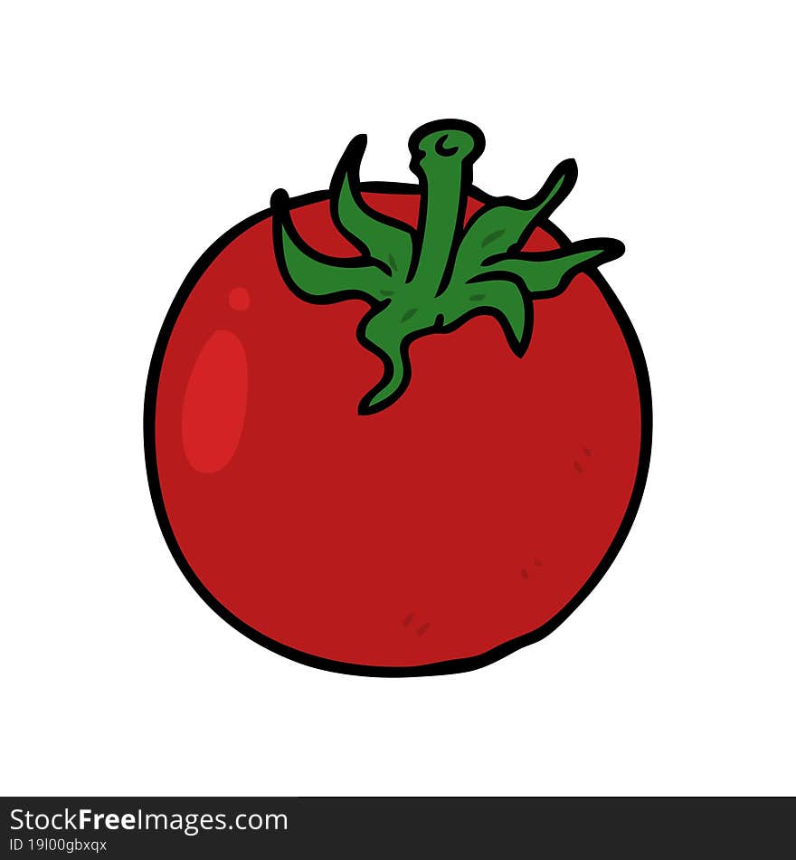 cartoon fresh tomato. cartoon fresh tomato