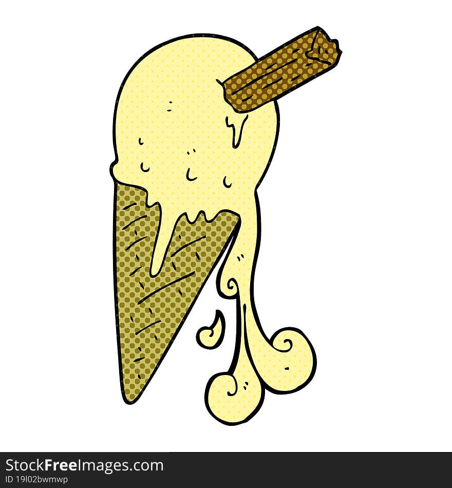 cartoon ice cream cone