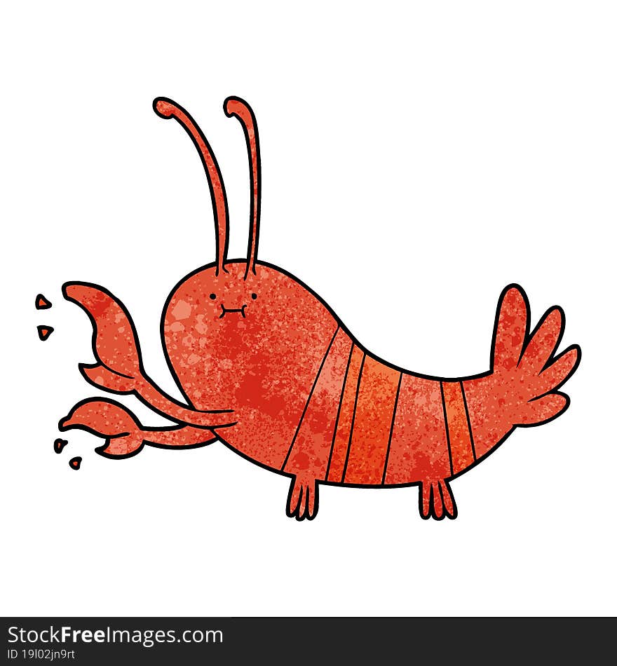 cartoon lobster. cartoon lobster