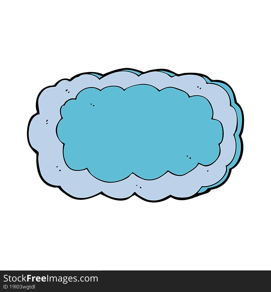 Cartoon Cloud Symbol