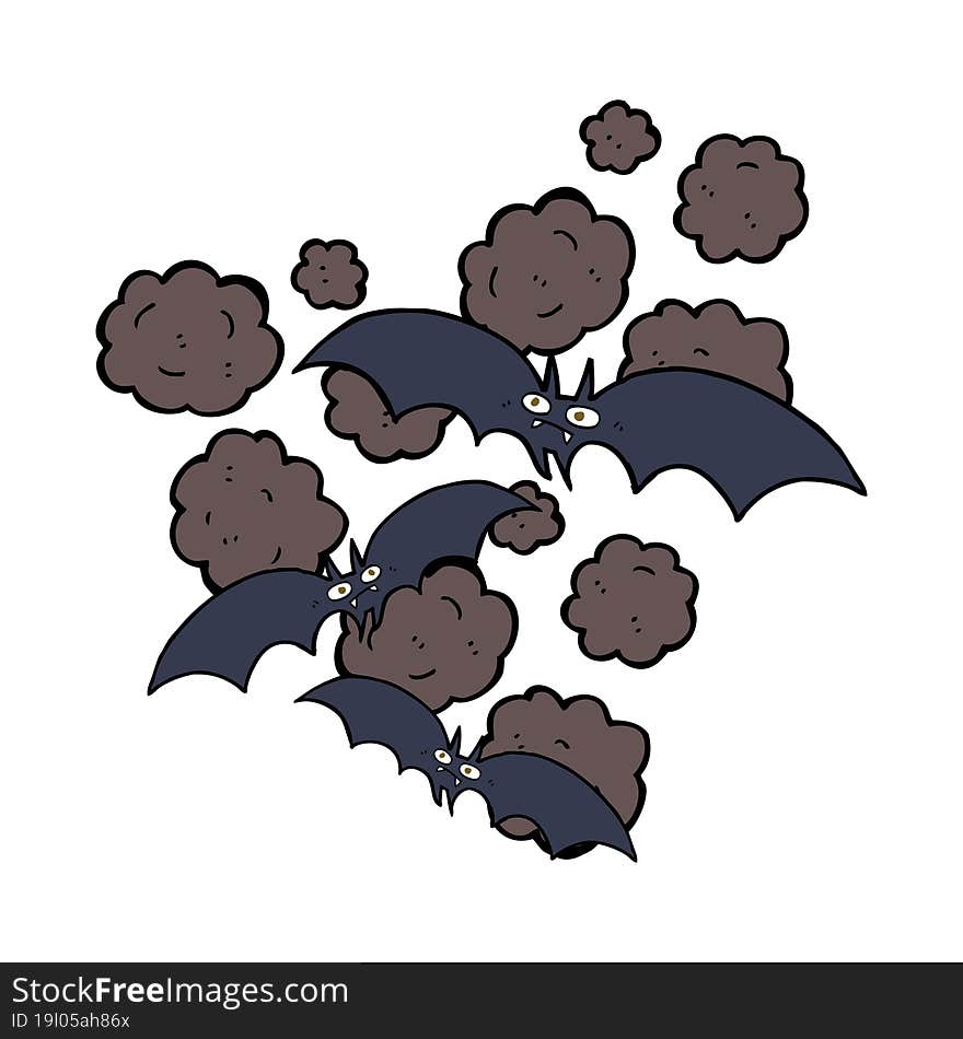 Cartoon Vampire Bats