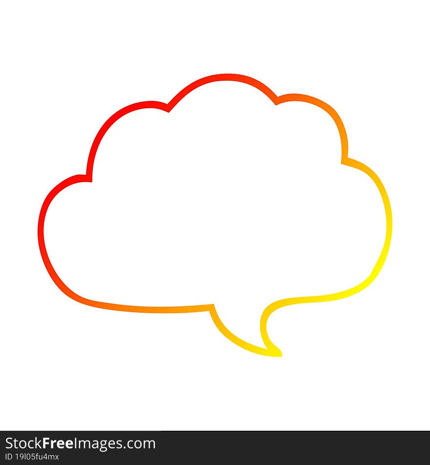 warm gradient line drawing cartoon